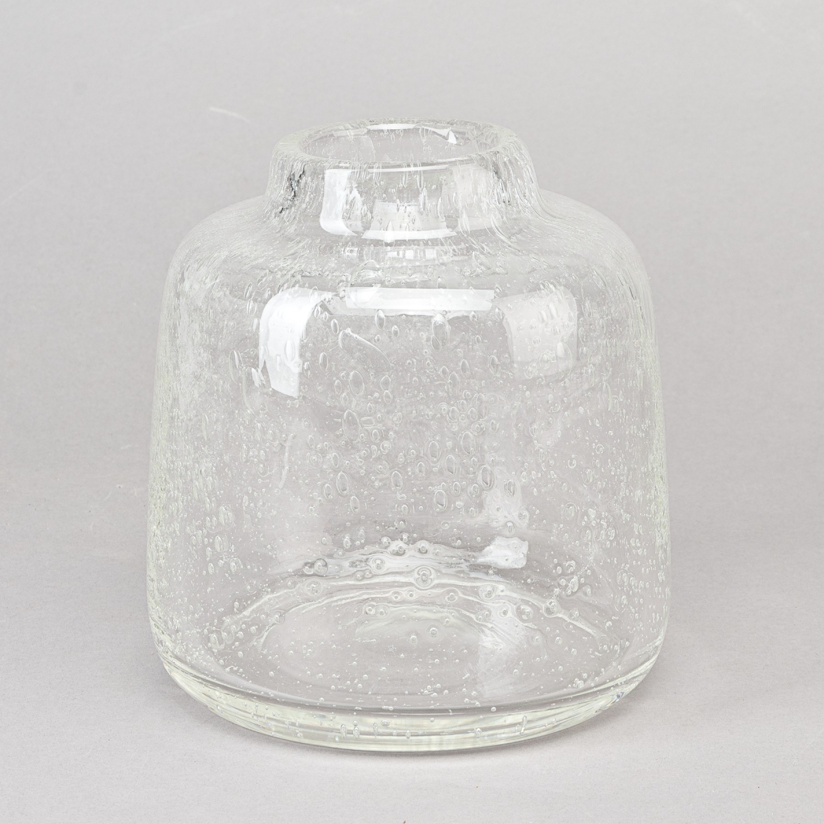 Vase TISZA S, H 15 x D 14 cm, Clear Bubbles;