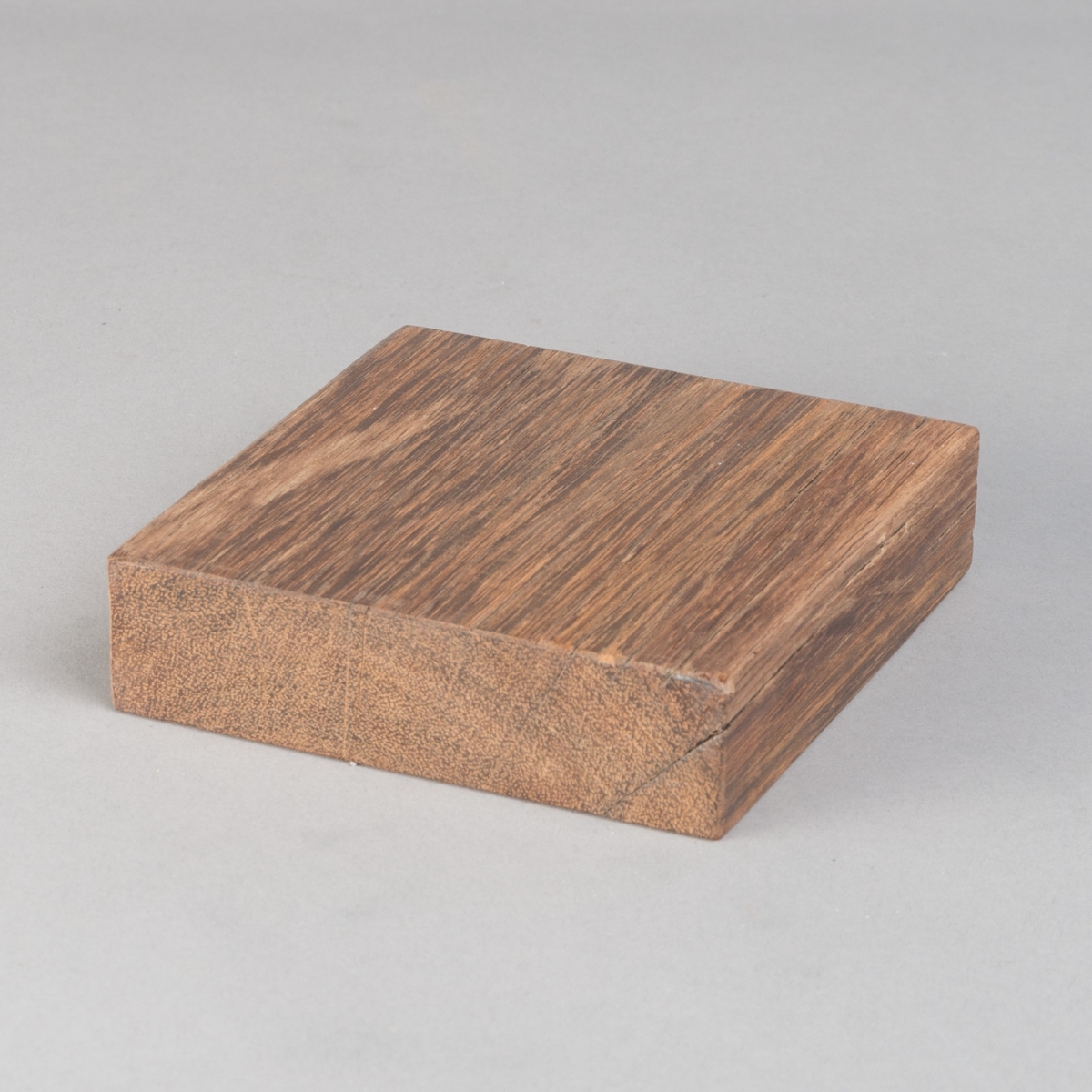 Holzplatte 12 x 12 x H 3 cm, Hellbraun;