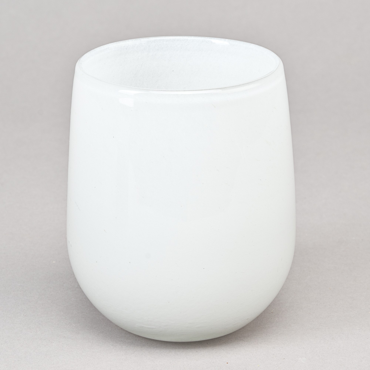 Vase/Windl. Barrel, H 13 x D 10 cm, Weiss;