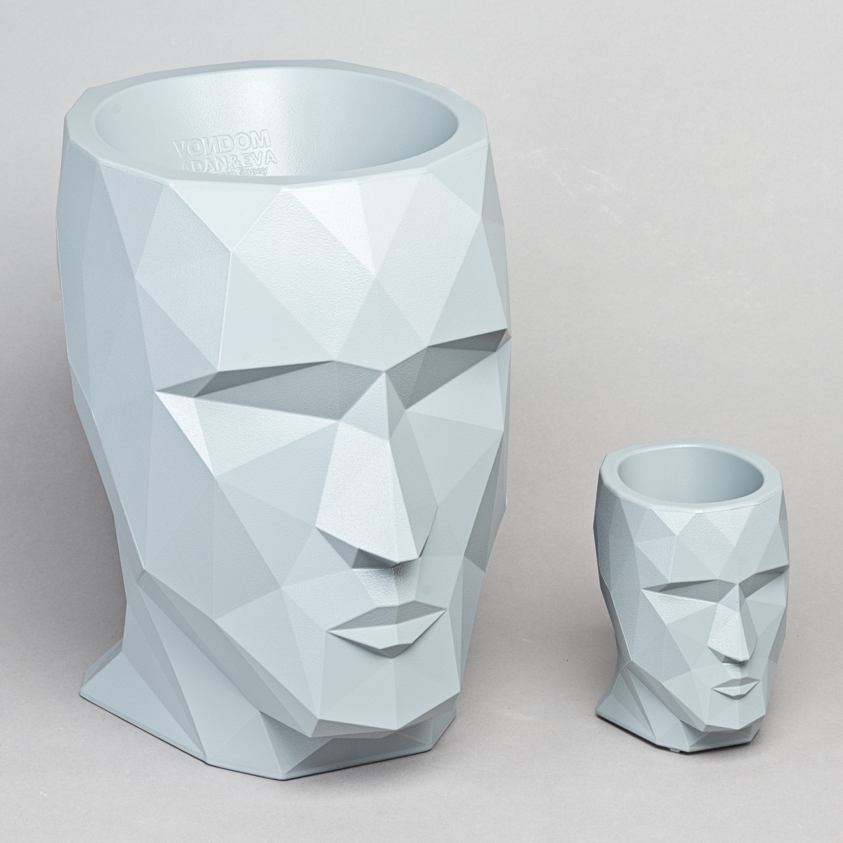 Pflanzgefäss ADAN, H 18 x B 13 cm, Grau;