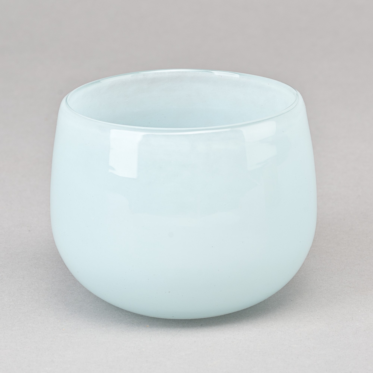 Vase/Windlicht XS, H 8 x D 10 cm, Glas, Light Blue;