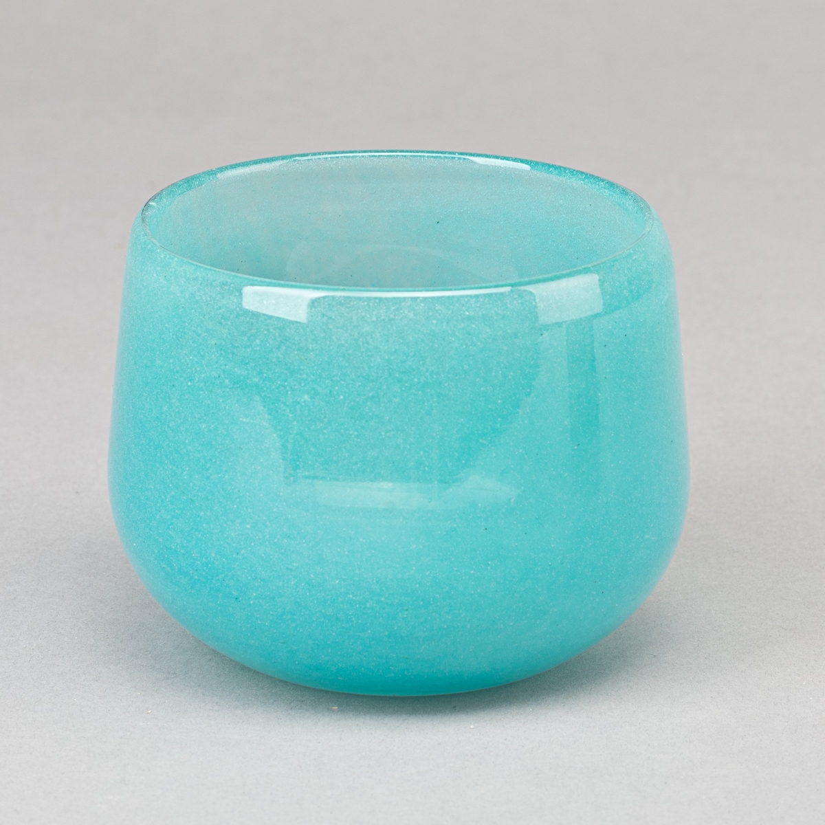 Vase/Windlicht XS, H 8 x D 10 cm, Glas, Jade;