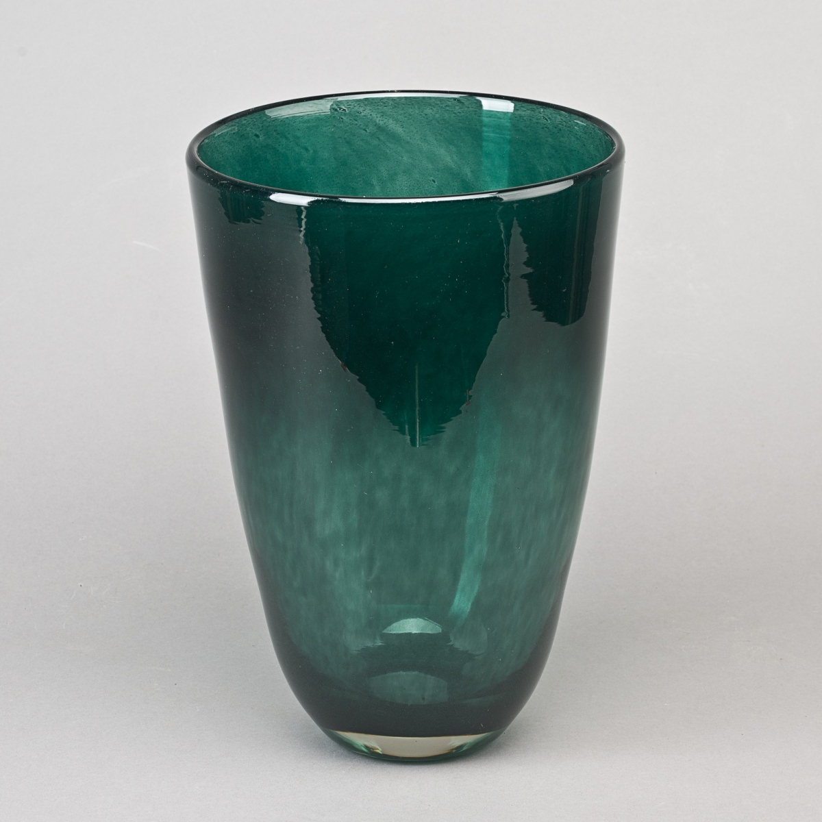 Flowervase, H 32 x D 22 cm, konisch, Darkgreen;