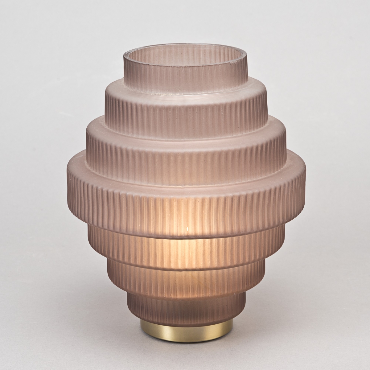 LED Tischleuchte Lizzy L, H 26 x D 24cm, Coffee;
