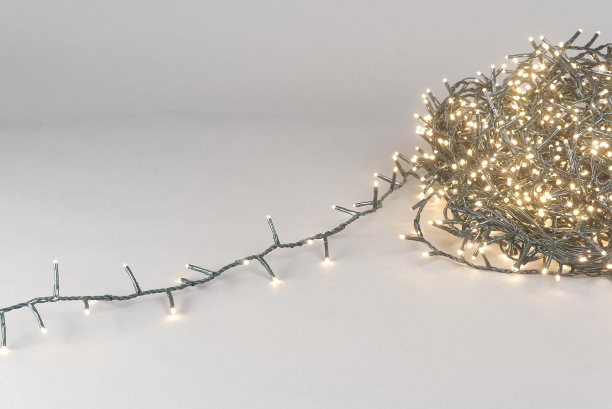 LED-Ricelights, 22,5 m, 1000, Grün/Warmweiss;