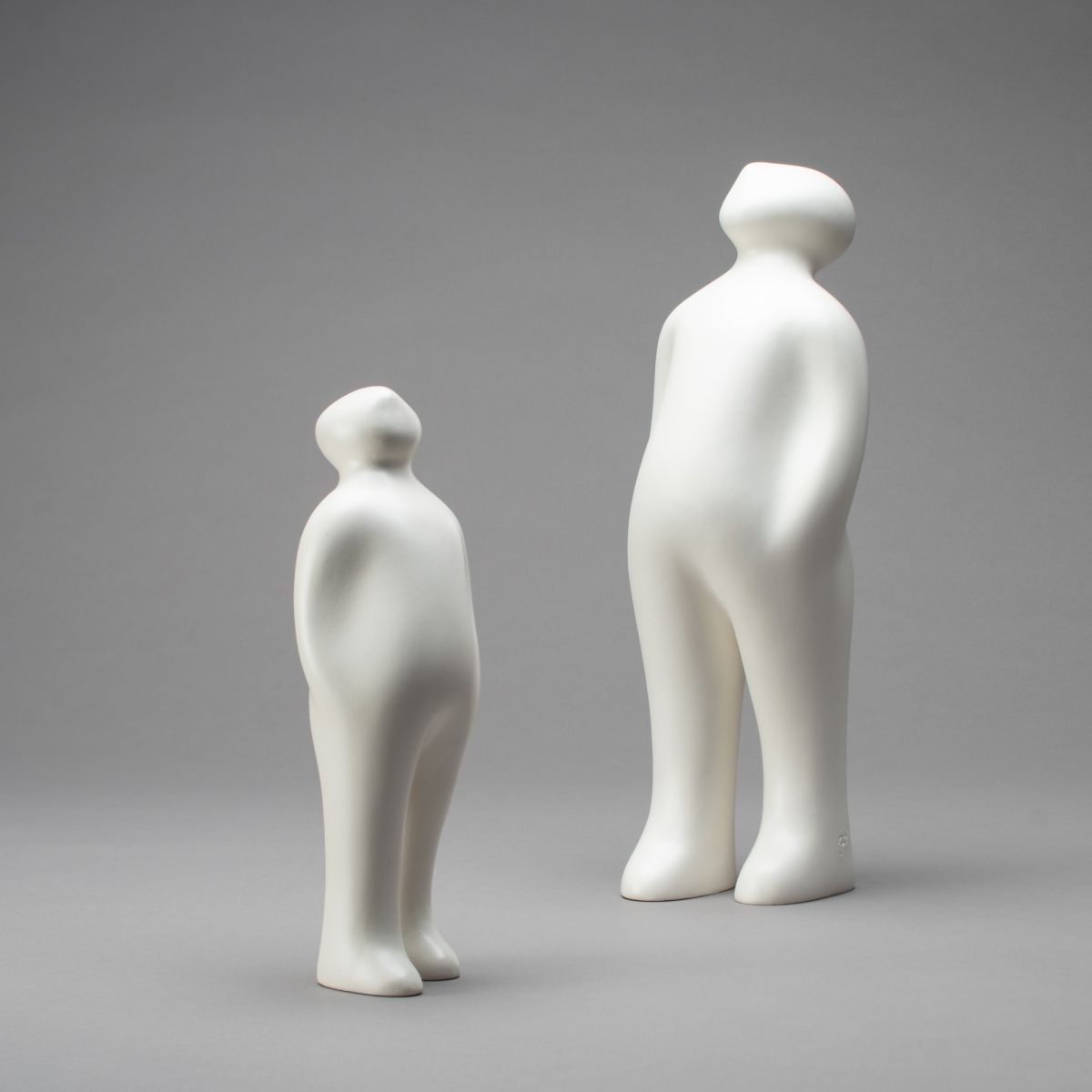 THE VISITOR M, H 37 cm, Weiss;