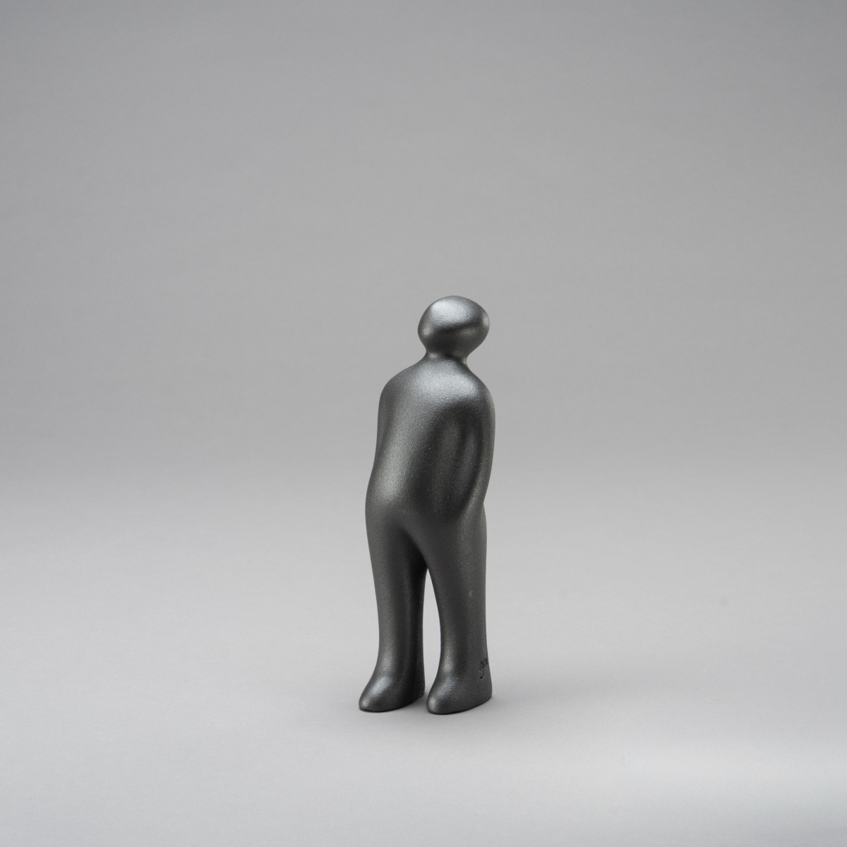 THE VISITOR S, H 23 cm, Anthrazit Glitzer;