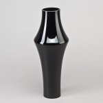 Vase WAVE L, H 40 x D 16 cm, Glas Schwarz;